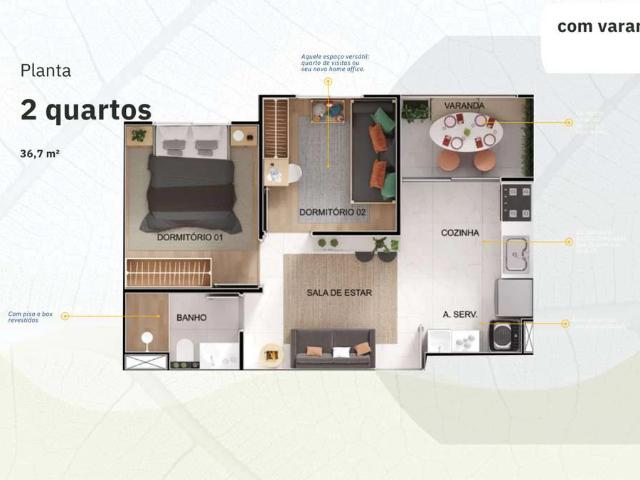 Apartamento para Venda em Recife/PE Caxangá 2 Quartos