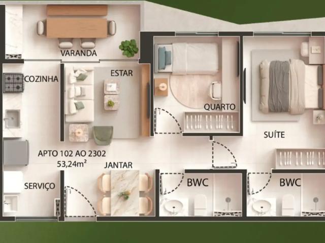 Apartamento para Venda em Recife/PE Encruzilhada 2 Quartos