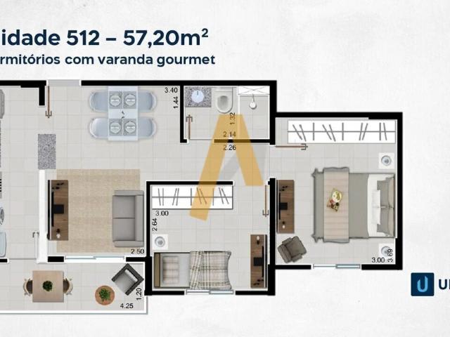 Apartamento para Venda em Ribeirão Preto/SP Vila Maria Luiza 2 Quartos