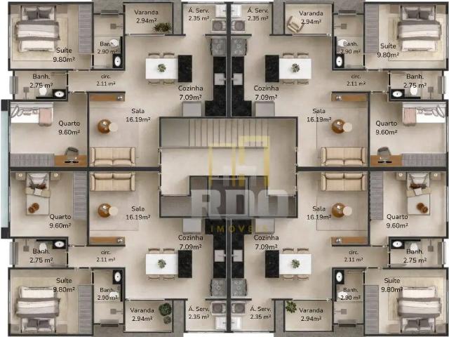 Apartamento para Venda em Rio das Ostras/RJ Costazul 2 Quartos