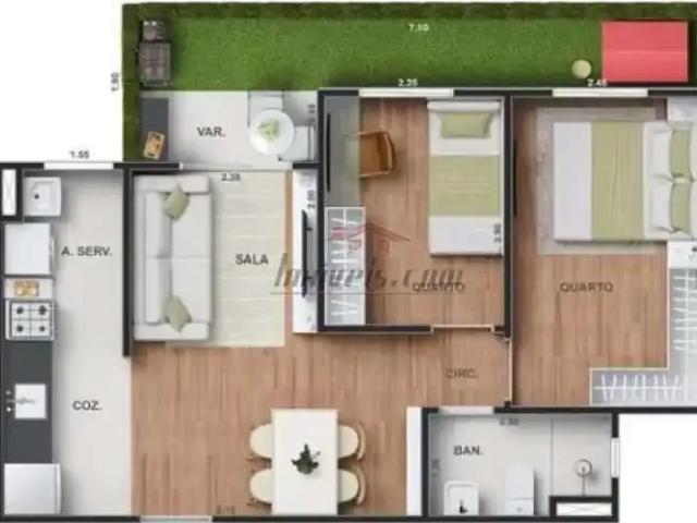 Apartamento para Venda em Rio de Janeiro/RJ Jacarepaguá 2 Quartos