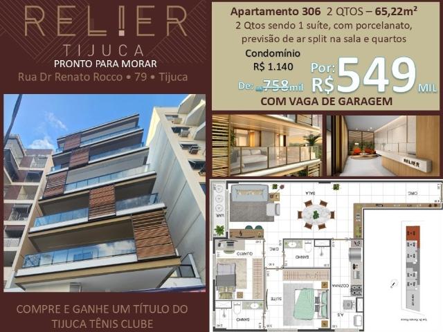 Apartamento para Venda em Rio de Janeiro/RJ Tijuca 2 Quartos