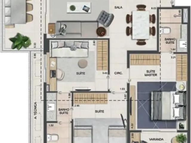 Apartamento para Venda em Rio de Janeiro/RJ Tijuca 2 Quartos