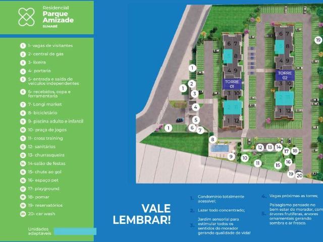 Apartamento para Venda em Sumaré/SP Parque da Amizade Nova Veneza 2 Quartos
