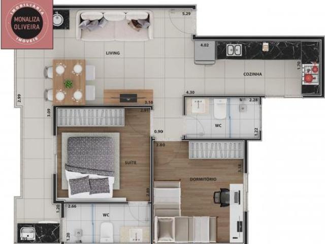 Apartamento para Venda em São Bernardo do Campo, Nova Petrópolis, 2 dormitórios, 1 suíte, 1 banheiro