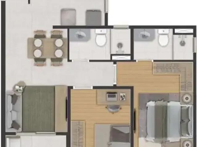 Apartamento para Venda em São Bernardo do Campo/SP Centro 2 Quartos
