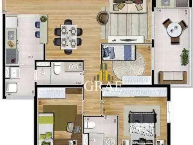 Apartamento para Venda em São Bernardo do Campo/SP Jardim do Mar 3 Quartos