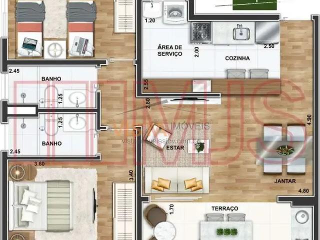 Apartamento para Venda em São João da Boa Vista/SP Jardim Nova São João 2 Quartos