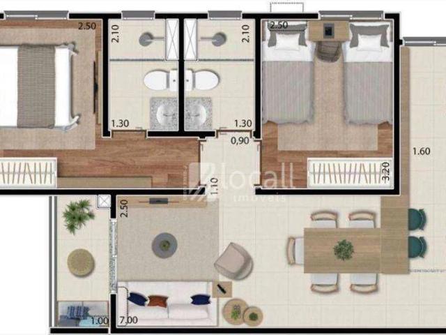 Apartamento para Venda em São José do Rio Preto/SP Jardim Yolanda 2 Quartos