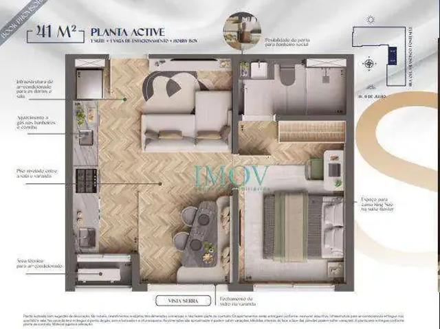Apartamento para Venda em São José dos Campos/SP Vila Adyana 1 Quartos