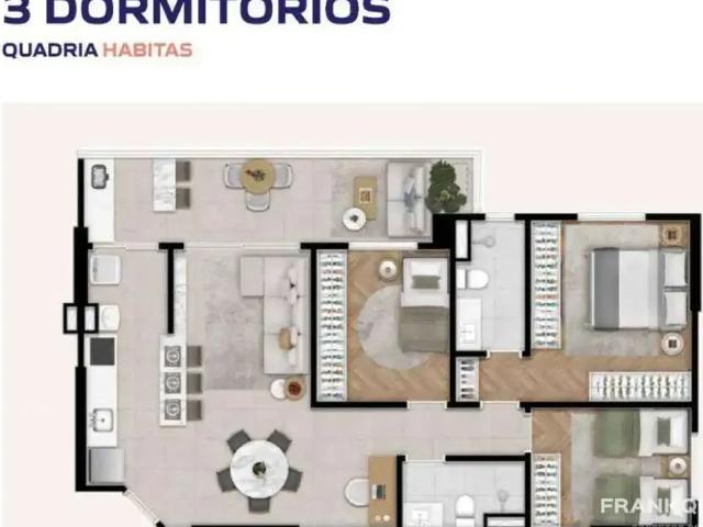 Apartamento para Venda em São José dos Campos/SP Jardim Aquárius 3 Quartos