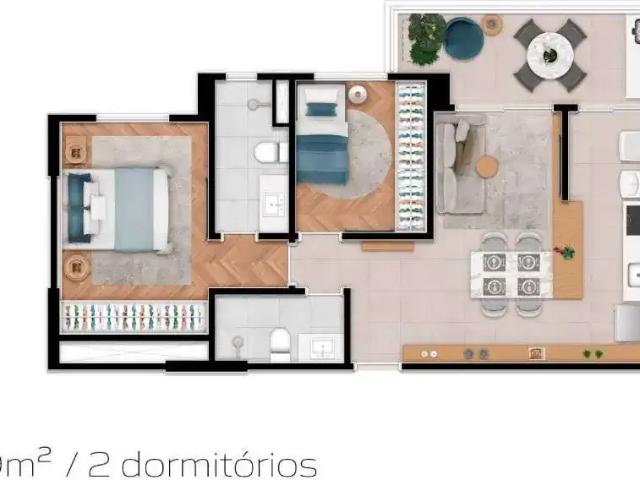 Apartamento para Venda em São José dos Campos/SP Condomínio Royal Park 2 Quartos