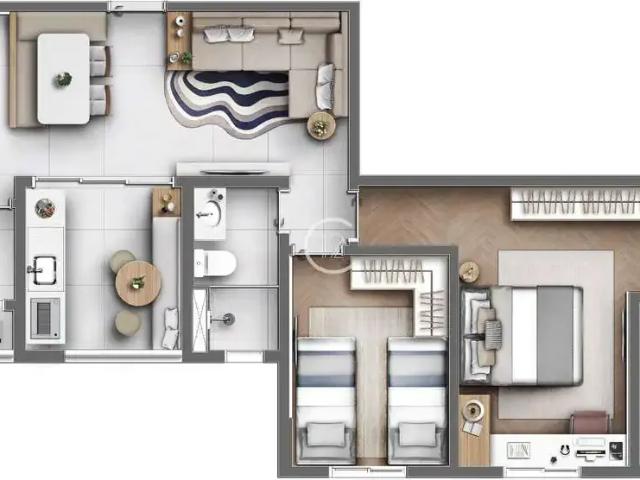 Apartamento para Venda em São José dos Campos/SP Jardim América 2 Quartos