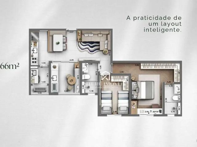 Apartamento para Venda em São José dos Campos/SP Jardim América 2 Quartos
