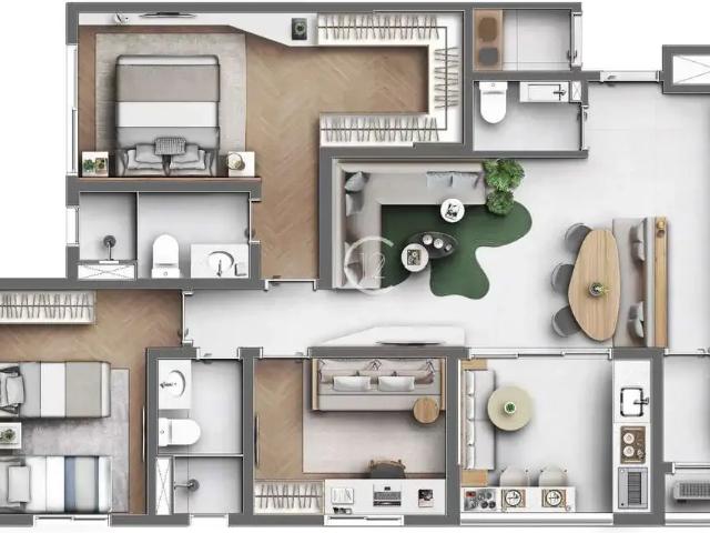 Apartamento para Venda em São José dos Campos/SP Jardim América 3 Quartos