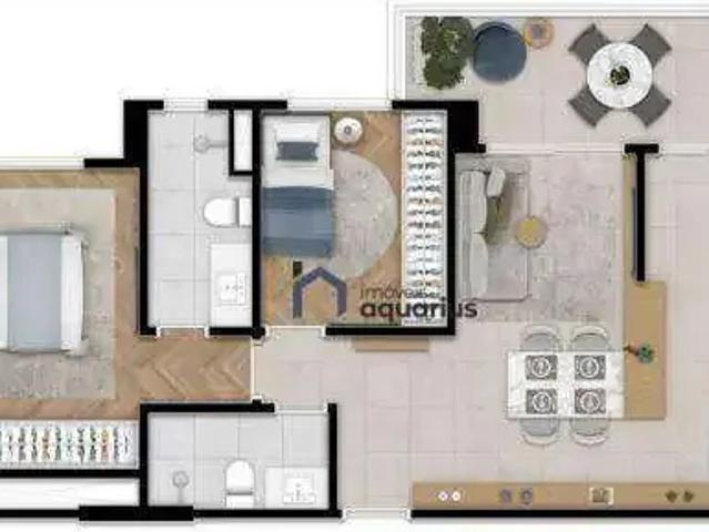 Apartamento para Venda em São José dos Campos/SP Jardim Aquárius 2 Quartos