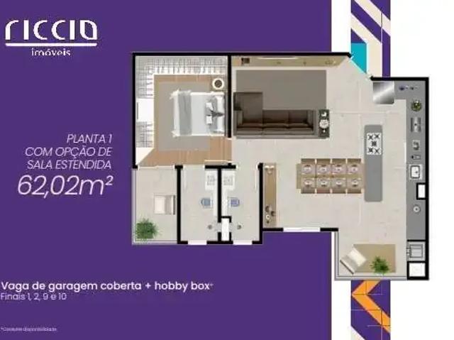 Apartamento para Venda em São José dos Campos/SP Jardim Augusta 2 Quartos
