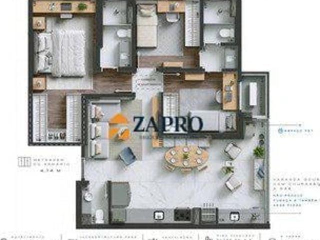 Apartamento para Venda em São José dos Campos/SP Jardim das Colinas 3 Quartos