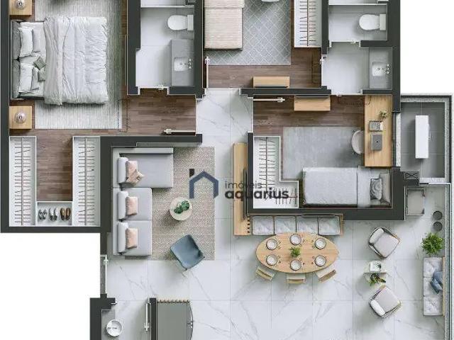 Apartamento para Venda em São José dos Campos/SP Jardim das Colinas 3 Quartos