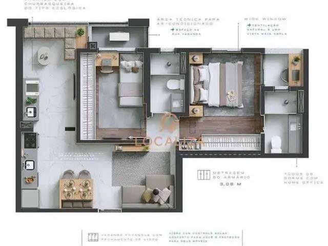 Apartamento para Venda em São José dos Campos/SP Jardim das Colinas 2 Quartos