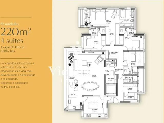 Apartamento para Venda em São José dos Campos/SP Jardim das Colinas 5 Quartos