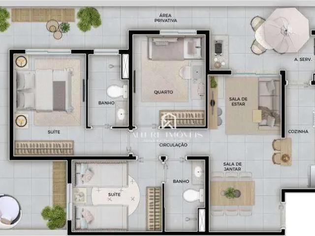 Apartamento para Venda em São José dos Campos/SP Jardim das Indústrias 3 Quartos