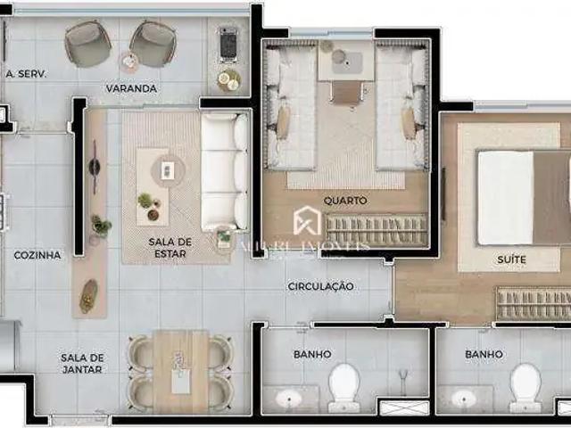 Apartamento para Venda em São José dos Campos/SP Jardim das Indústrias 2 Quartos