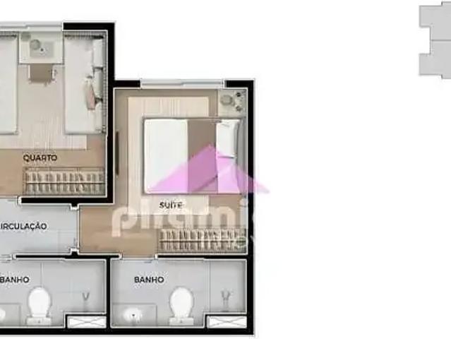Apartamento para Venda em São José dos Campos/SP Jardim das Indústrias 2 Quartos