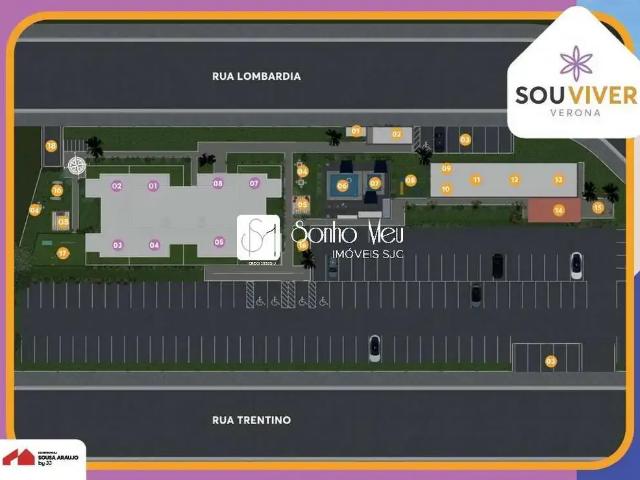 Apartamento para Venda em São José dos Campos/SP Jardim das Paineiras I 2 Quartos