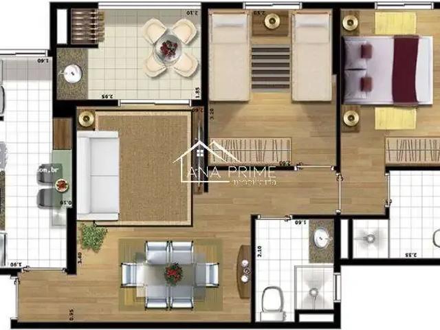 Apartamento para Venda em São José dos Campos/SP Jardim Oriente 2 Quartos