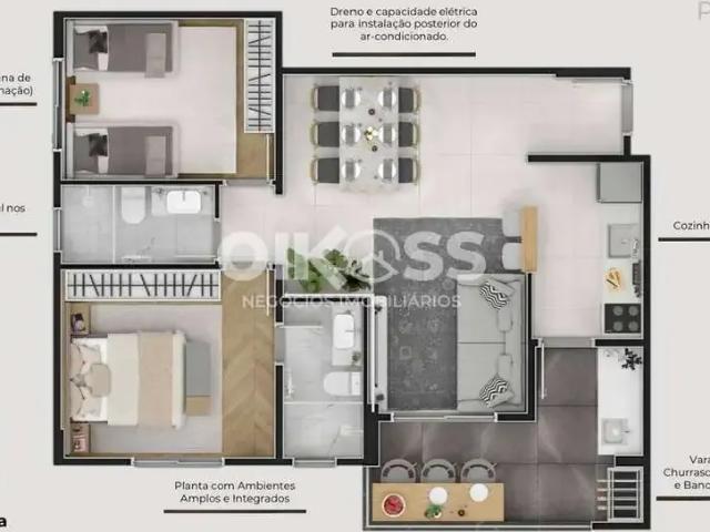 Apartamento para Venda em São José dos Campos/SP Parque Industrial 2 Quartos