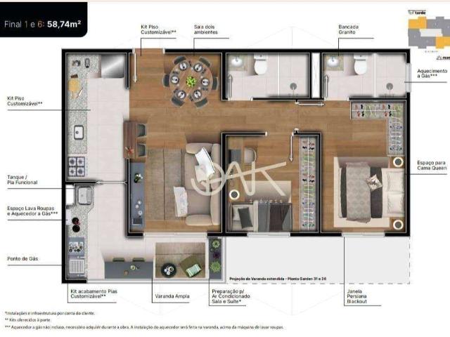 Apartamento para Venda em São José dos Campos/SP Parque Industrial 2 Quartos