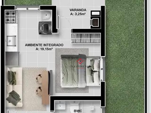 Apartamento para Venda em São José dos Pinhais/PR Afonso Pena 1 Quartos