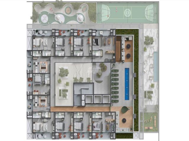 Apartamento para Venda em São José dos Pinhais/PR Aristocrata 1 Quartos
