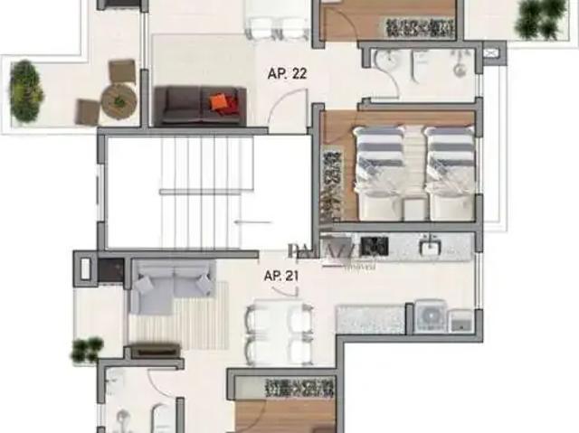 Apartamento para Venda em São José dos Pinhais/PR Boneca do Iguaçu 2 Quartos