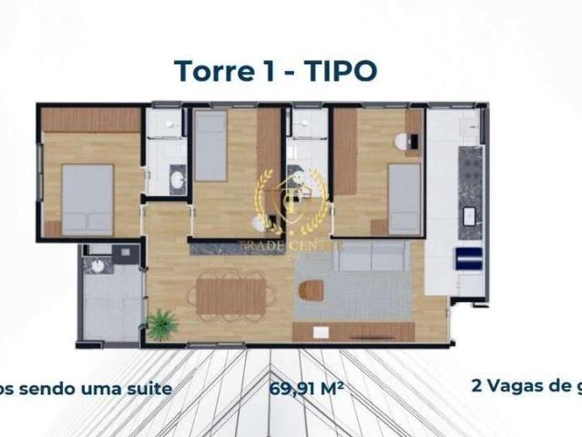 Apartamento para Venda em São José dos Pinhais/PR Boneca do Iguaçu 3 Quartos