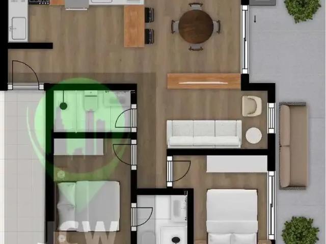 Apartamento para Venda em São José dos Pinhais/PR São Pedro 1 Quartos