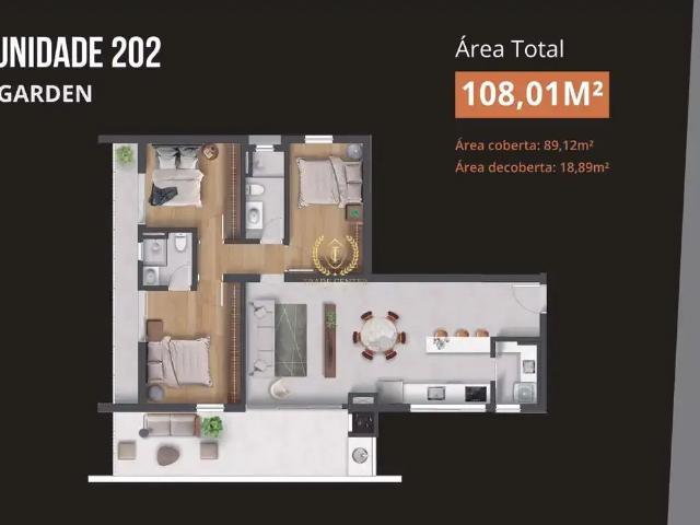Apartamento para Venda em São José dos Pinhais/PR São Pedro 3 Quartos