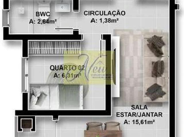 Apartamento para Venda em São José dos Pinhais/PR Santo Antônio 2 Quartos