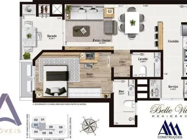 Apartamento para Venda em São José/SC Campinas 1 Quartos