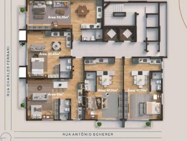 Apartamento para Venda em São José/SC Kobrasol 1 Quartos