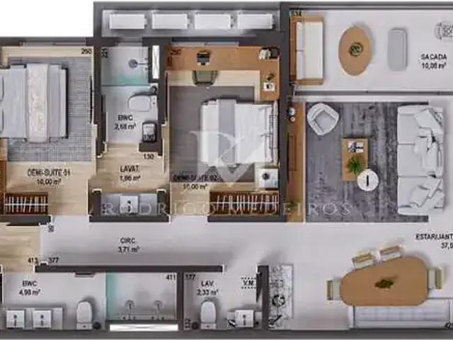 Apartamento para Venda em São José/SC Praia Comprida 3 Quartos