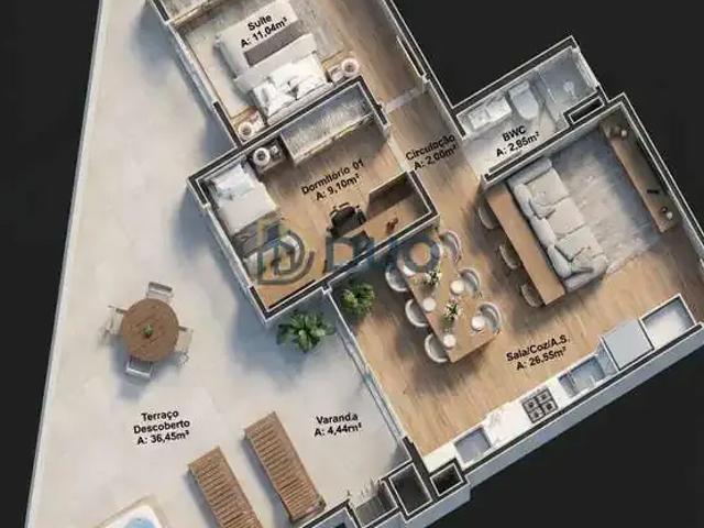 Apartamento para Venda em São José/SC Roçado 2 Quartos