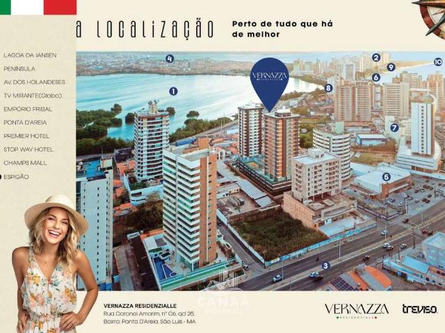 Apartamento para Venda em São Luís/MA Ponta D'Areia 3 Quartos