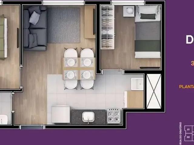 Apartamento para Venda em São Paulo/SP Mooca 2 Quartos