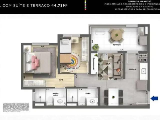 Apartamento para Venda em São Paulo/SP Água Branca 2 Quartos