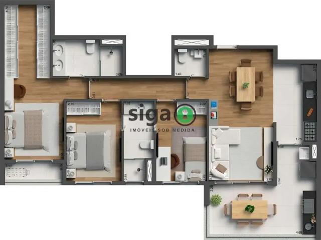 Apartamento para Venda em São Paulo/SP Alto da Lapa 3 Quartos