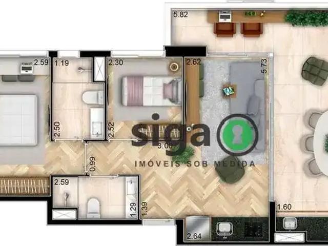 Apartamento para Venda em São Paulo/SP Butantã 2 Quartos