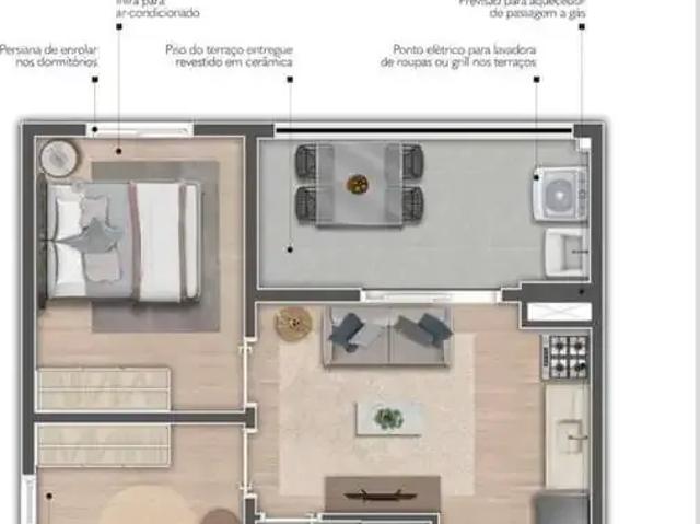 Apartamento para Venda em São Paulo/SP Bosque da Saúde 2 Quartos
