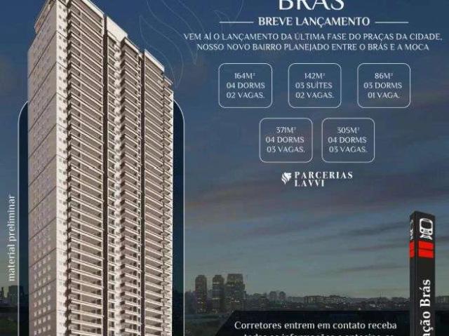 Apartamento para Venda em São Paulo/SP Brás 4 Quartos